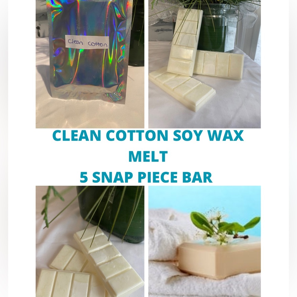 Clean Cotton (Yankee Type) Scented 5 Piece Snap Bar Wax Melt